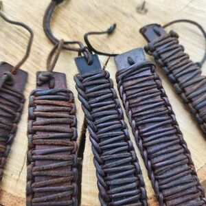 Handcrafted Leather Tie-Knot Bracelet - New